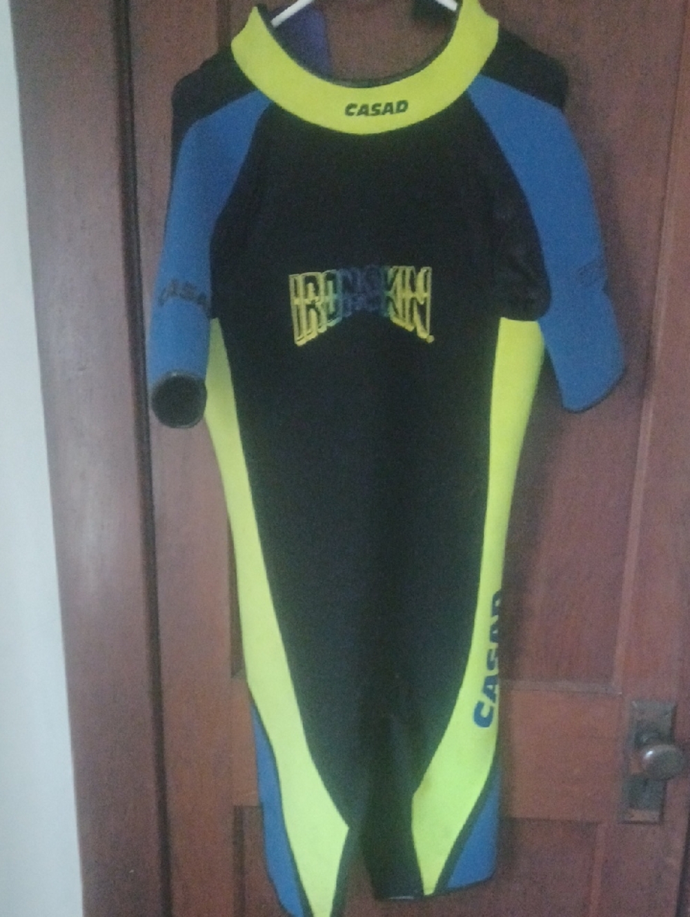 Casad Short Sleeve Rashguard - Black, Yellow & Blue